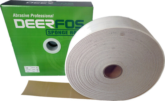 Ruller med skumbakside 115mm x 25m Korn P240