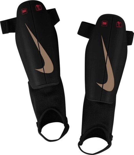 Nike Leggbeskyttere Charge Break Em' - Svart/Rød Barn, størrelse Small/140-150cm