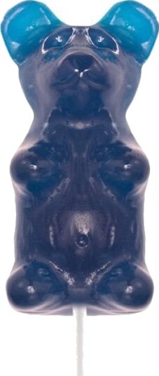KJEMPESTOR  Gummi Bjørn på Pinne   227 g   Blue Raspberrry