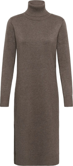 Saint Tropez Milasz Roll Neck Long Dress   Brown   L