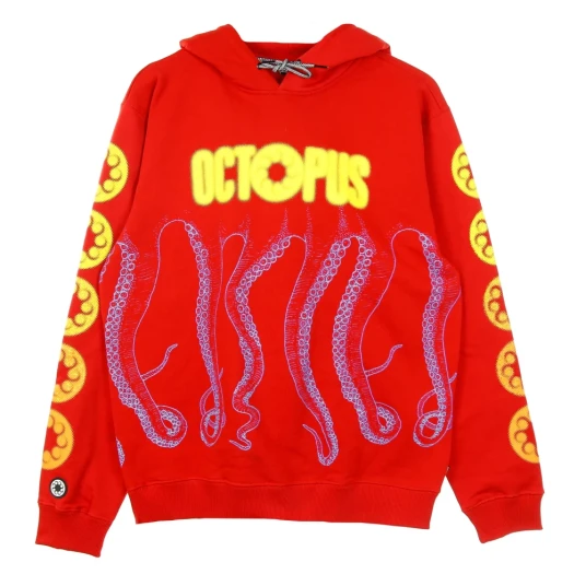 Octopus Herre Gensere & Hettegensere Rød L