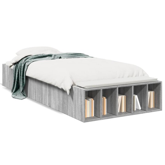 Sengeramme grå sonoma 90x200 cm konstruert tre 8721102622663