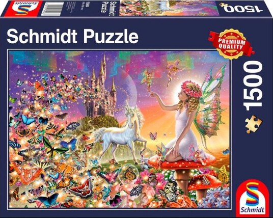 Schmidt Puzzles 835935 Puslespill 1500 Brikker Eventyrlig Magisk Land