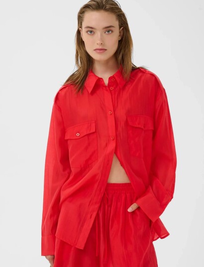 Gestuz Gzsiora Ls Shirt Red 34 Gestuz Gzsiora Ls Shirt Red 34
