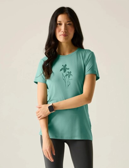 Regatta Womens Fingal Stretch T Shirt Green S Regatta Womens Fingal Stretch T Shirt Green S