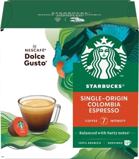 Starbucks | Colombia Espresso 12 kapsler til Nescafé Dolce Gusto