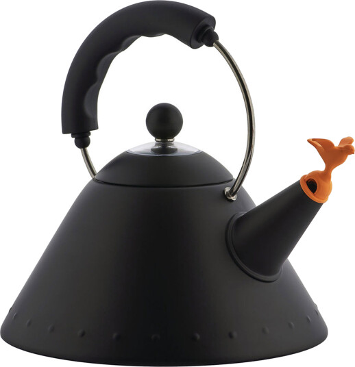Alessi 9093 Vannkjele 2L Svart med Fløyte Alessi 9093 Vannkjele 2L Svart med Fløyte