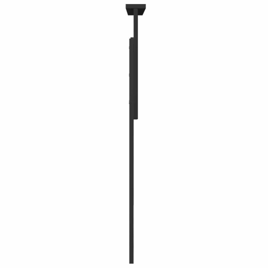  Hodegavl med hodegjerde Svart Eik 100 cm Konstruert tre