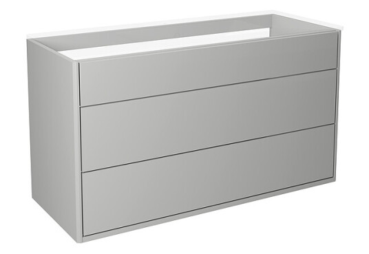 Gustavsberg Graphic 100 Servantskap 990x400 mm Grå slett Gustavsberg Graphic 100 Servantskap 990x400 mm Grå slett