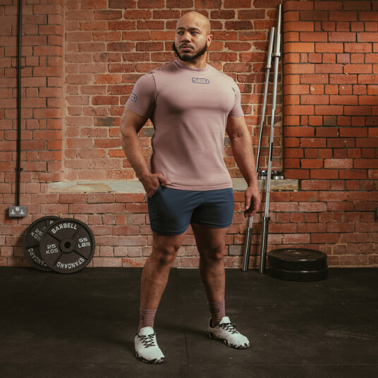Sbd Apparel Serenity Competition T Shirt Men Ash Rose XX large