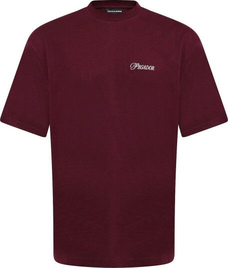 Pegador Carloforte Oversized Tee WASHED DARK RED XL