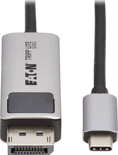 Eaton Tripp Lite Series Usb C To Displayport Active Adapter Cable M/M 8K 60Hz 4K 144Hz Hdr 4:4:4 Hdcp 2.3 Black 6Ft   Adapterkabel   24 Pin Usb C Hann Til Displayport Hann Låst   Usb 3.2 Gen 2   1.83 M   Aktiv 8 K 60 Hz 7680 X 4320 Støtte 4K