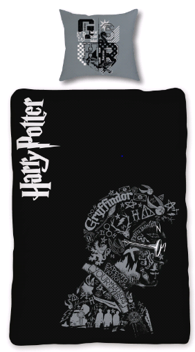 Bed Linen - Adult Size 140 x 200 cm - Glow in The Dark - Harry Potter (HP032-CS) Bed Linen - Adult Size 140 x 200 cm - Glow in The Dark - Harry Potter (HP032-CS)