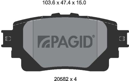 PAGID T2857N Bremseklosser