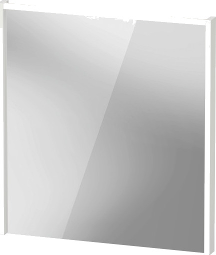 Duravit D Code speil med lys øverst 650 x 700 mm hvit matt