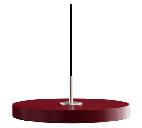 Umage Asteria Plus Mini Taklampe Rubinrød/Stål Umage Asteria Plus Mini Taklampe Rubinrød/Stål