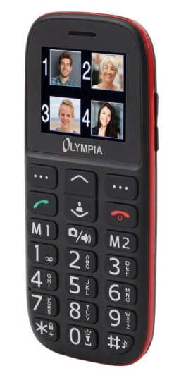 Olympia Bella - Funksjonstelefon - Microsd Slot - Lcd-Display - Svart Olympia Bella - Funksjonstelefon - Microsd Slot - Lcd-Display - Svart