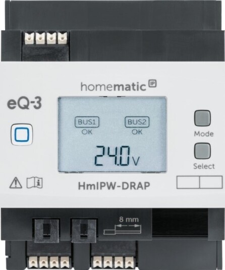 Homematic Ip Hmipw Drap Vegg Montert Koblet Med Ledninger Ikke Trådløs Koblet Med Ledninger Ikke Trådløs 2 Kanaler Grå Ip20