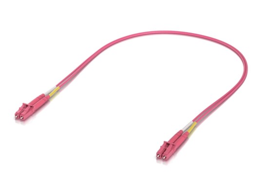 Ubiquiti Unifi   Koblingskabel   Lc/Upc Multimodus Hann Til Lc/Upc Multimodus Hann   0.5 M   2 Mm   Fiberoptisk   Dupleks   Om4   Halogenfri Innendørs   Rosa En Pakke 50