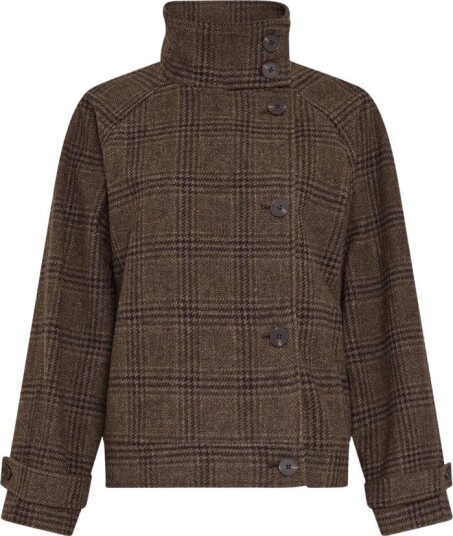 MSCH Copenhagen Mschpamela Amaranda Jacket Chk HOT FUDGE/RUBBE L/XL