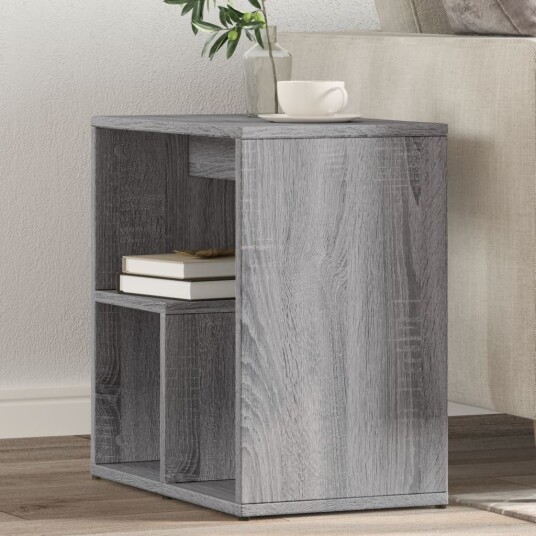 Sidebord 2 stk grå sonoma 50x30x50 cm konstruert tre 840566