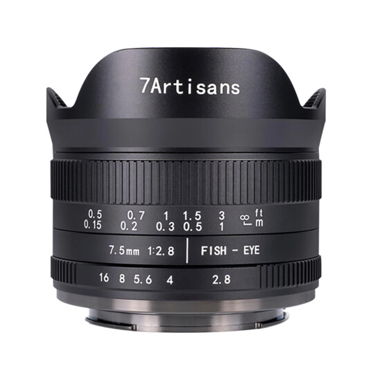 7Artisans 7,5mm f/2.8 II Fisheye Fujifilm X-mount. Sort 7Artisans 7,5mm f/2.8 II Fisheye Fujifilm X-mount. Sort