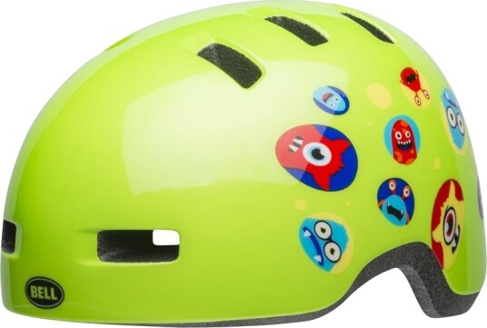 Bell Lil Ripper 22, sykkelhjelm barn S 45-52 Monsters Gloss GREEN