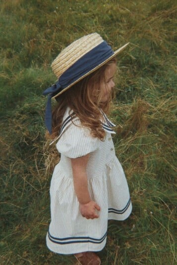 Konges Sløjd Kjole   Allie Sailor   Blå Stripe   Konges Sløjd   1½ år (86)   Kjole Hvit