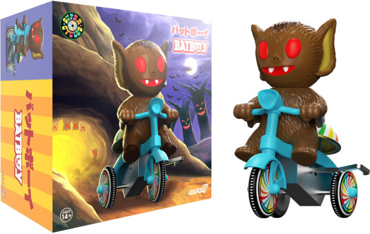 Super Cycles Bat Boy Brown with Blue Trike