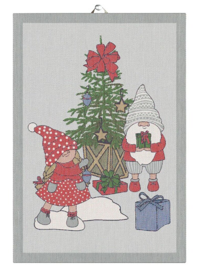 Ekelund Linneväveri Christmas Eve kjøkkenhåndkle 35 x 50 cm