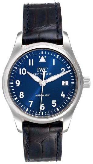 IWC Herreklokke IW324008 Pilots Classic Blå/Lær Ø36 mm