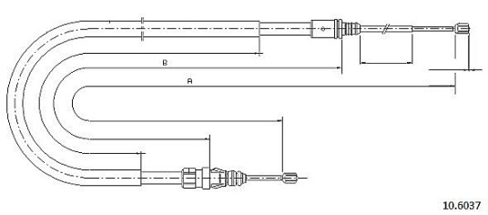 Metzger Tautrekk parkeringsbrems METZGER 10.6037