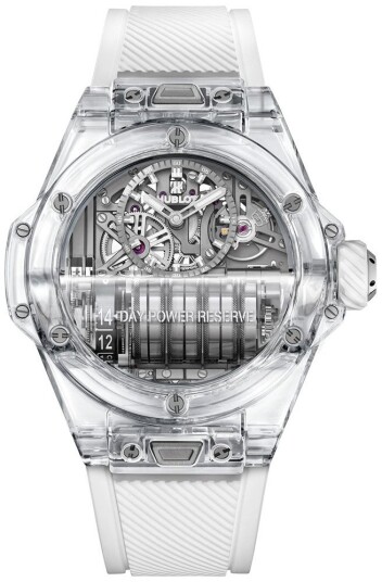 Hublot Herreklokke 911.JX.0102.RW Mp Skjelettkuttet/Gummi Ø45 mm Hublot Herreklokke 911.JX.0102.RW Mp Skjelettkuttet/Gummi Ø45 mm