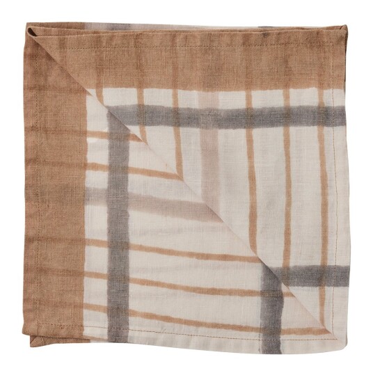 Tell Me More   Ella serviett 50x50 cm hazelnut checkered