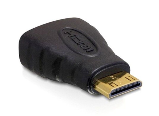 Goobay Mini HDMI til HDMI Adapter med Gullbelagte Kontakter - High Speed 4K Svart Goobay Mini HDMI til HDMI Adapter med Gullbelagte Kontakter - High Speed 4K Svart