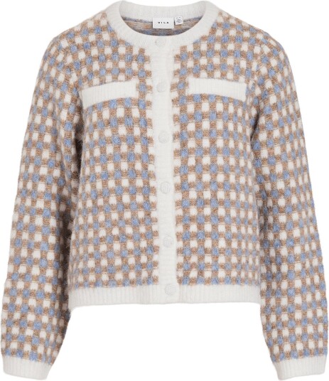 Vila Vialdis O Neck Knit Cardigan/Rn CLOUD DANCER XS