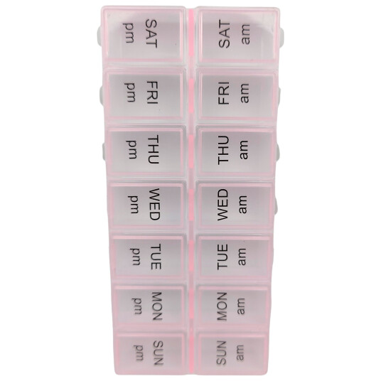 Pilleboks Lille Dobbel pilleboks Morgenkveld PINK