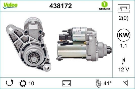 VALEO 438172 Starter VALEO 438172 Starter