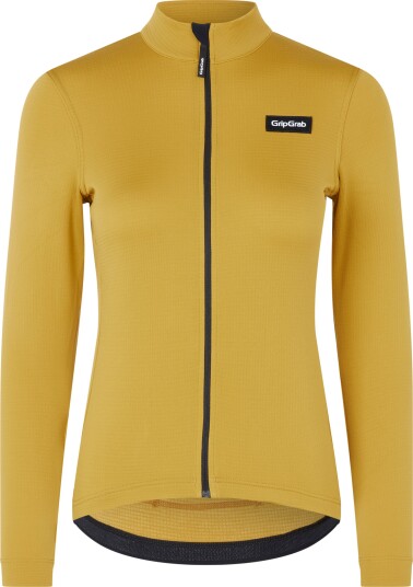 Gripgrab Women's EXPLR Merinotech Thermal Long Sleeve Jersey Mustard Yellow L Gripgrab Women's EXPLR Merinotech Thermal Long Sleeve Jersey Mustard Yellow L