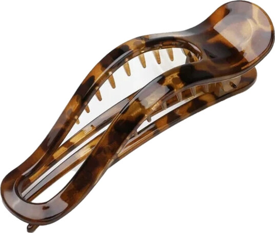 By Stær Camille Hair Clip Big Brown/Leo