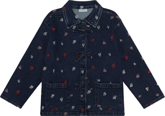Minymo Jacket Denim W. Emb. Blue 98