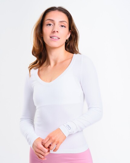 Bumpro CottonLuxe Seamless LS White - S