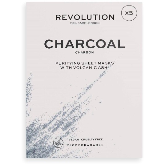 Revolution Skincare Beauty London Biodegradable Purifying Charcoal Sheet Mask 5