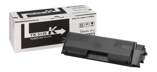 Kyocera TK-5135K TASKalfa BK lasertoner - 1T02PA0NL0 Original - Svart 10000 sider Kyocera TK-5135K TASKalfa BK lasertoner - 1T02PA0NL0 Original - Svart 10000 sider