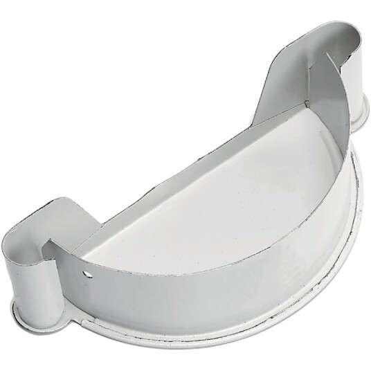 BMI Endebunn 07 Uni Stål Hvit Takrenne 125mm BMI Endebunn 07 Uni Stål Hvit Takrenne 125mm