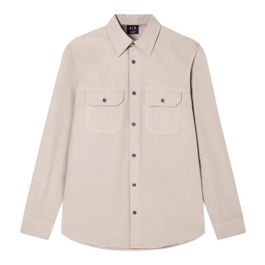 Armani Exchange Herre Skjorter Beige 2XL,