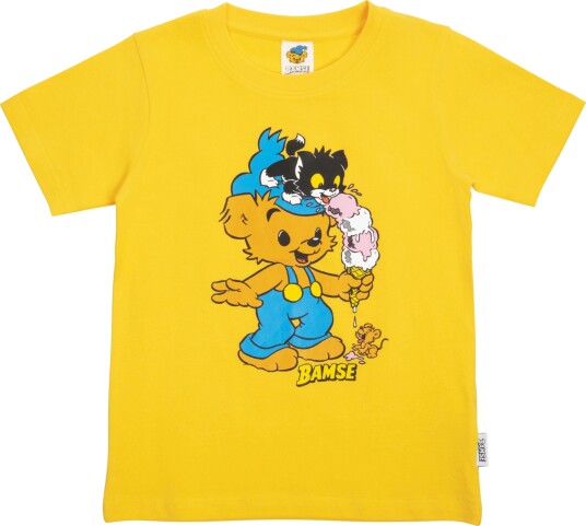 Bamse By Martinex Iskjeks T-skjorte, Gul, 98 Bamse By Martinex Iskjeks T-skjorte, Gul, 98