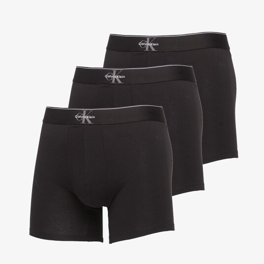 Calvin Klein Boxer Brief 3Pk   Black   S