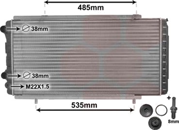 VAN WEZEL 40002150 Radiator motorkjøling VAN WEZEL 40002150 Radiator motorkjøling