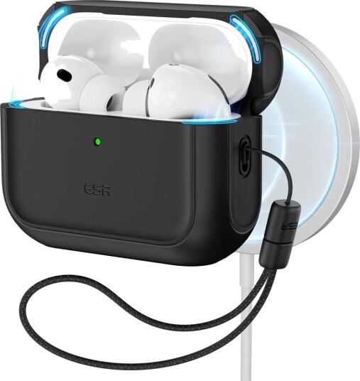 Esr Orbit Halolock Magsafe-Deksel For Airpods Pro 3 Svart